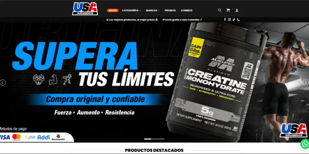 Captura de pantalla usa suplementos